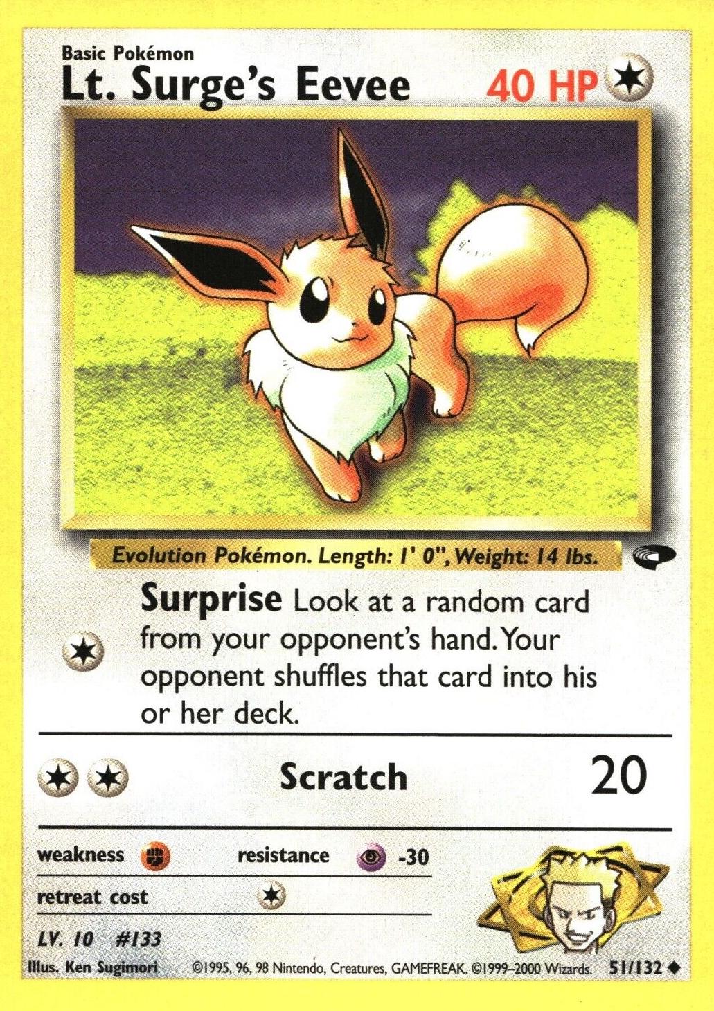 Lt. Surge's Eevee 051/132 [Gym Challenge]  - Unlimited