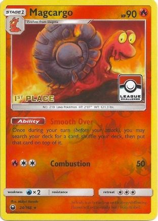 Magcargo 024/168 [League & Championship Cards]  - Reverse Holofoil