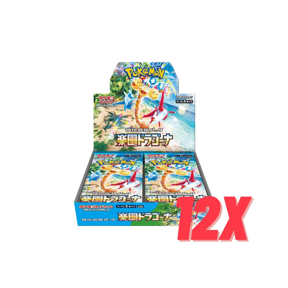 Case of Pokemon Paradise Dragona Booster Box sv7a