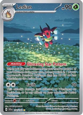 Ledian 144/142 [SV07 Stellar Crown]  - Holofoil
