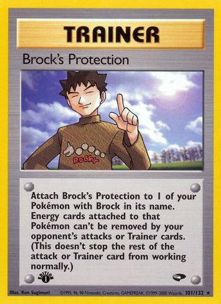 Brock's Protection 101/132 [Gym Challenge]  - 1st Edition