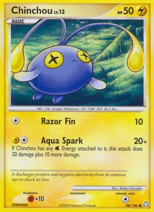 Chinchou (88) 088 [Legends Awakened]  - Reverse Holofoil