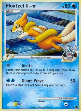 Floatzel GL 004 [Rising Rivals]  - Reverse Holofoil