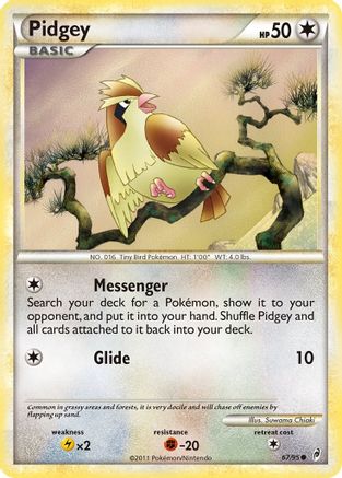 Pidgey 067/95 [Call of Legends]  - Reverse Holofoil