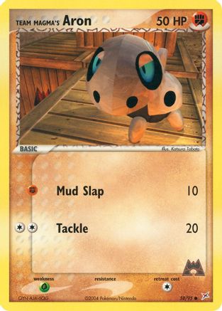 Team Magma's Aron 058/95 [Team Magma vs Team Aqua]