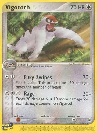 Vigoroth 047 [Ruby and Sapphire]  - Reverse Holofoil